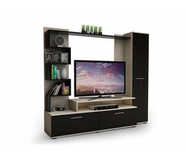 Тумба ТВ-1 млечный/венге | Интернет магазин мебели и декора LifeDekor