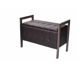 Пуф "Луго" (Леон)  коричневый | Интернет магазин мебели и декора LifeDekor