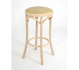 Табурет барный 650 Венский мягкий (беленый дуб, экокожа бежевая) | Интернет магазин мебели и декора LifeDekor