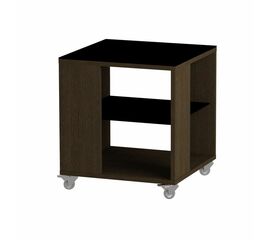 Стол журнальный 732 LS (Венге/Черное стекло) | Интернет магазин мебели и декора LifeDekor