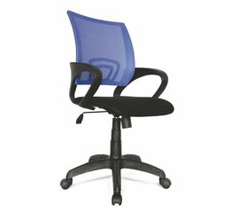 Офисное кресло Формула с синей спинкой из сетки | Интернет магазин мебели и декора LifeDekor