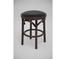 Табурет Венский мягкий (темный тон, экокожа коричневая) | Интернет магазин мебели и декора LifeDekor