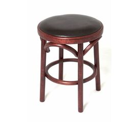 Табурет Венский мягкий (махагон, экокожа) | Интернет магазин мебели и декора LifeDekor