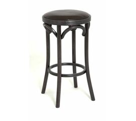 Табурет барный 650 Венский мягкий (венге, экокожа коричневая) | Интернет магазин мебели и декора LifeDekor