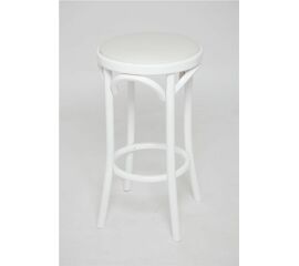 Табурет барный 650 Венский мягкий (белая эмаль, экокожа белая) | Интернет магазин мебели и декора LifeDekor