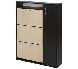 Тумба для обуви Комфорт ШК-3  (Венге-беленый дуб) | Интернет магазин мебели и декора LifeDekor