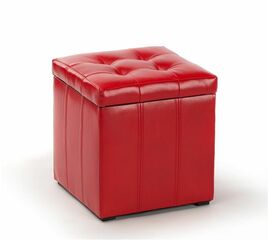 Пуф  ПФ-2 (Парма-2/Красный) | Интернет магазин мебели и декора LifeDekor