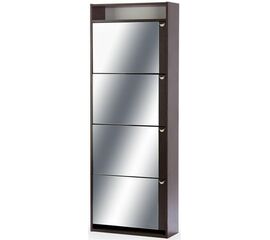 Обувница Комфорт К-4S  (Венге/Зеркало) | Интернет магазин мебели и декора LifeDekor