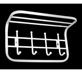 Вешалка настенная ТСП1 (Черный) | Интернет магазин мебели и декора LifeDekor