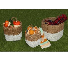 Набор плетеных корзин  BDH-164 (3шт) | Интернет магазин мебели и декора LifeDekor