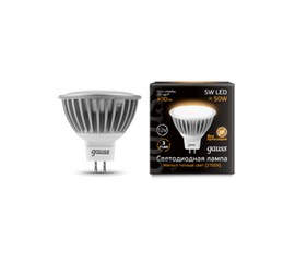 Лампа Gauss LED MR16 GU5.3 5W 12V 2700K (201505105) | Интернет магазин мебели и декора LifeDekor