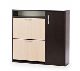 Тумба для обуви Комфорт ШК-2 (Венге-беленый дуб) | Интернет магазин мебели и декора LifeDekor