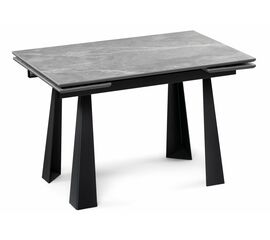 Стол деревянный Бэйнбрук 120х80х76 серый мрамор / графит | Интернет магазин мебели и декора LifeDekor