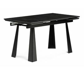 Стол деревянный Бэйнбрук 140х80х76 черный мрамор / черный | Интернет магазин мебели и декора LifeDekor