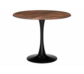 Стол деревянный Тулип 90х73 орех кантри / черный | Интернет магазин мебели и декора LifeDekor