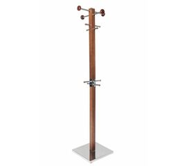 Вешалка напольная "Карина-2" (орех/хром) | Интернет магазин мебели и декора LifeDekor