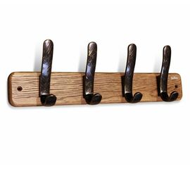 Вешалка настенная SHT-WH-20 (дерево-пластик/браш. коричневый-черный золотая патина) | Интернет магазин мебели и декора LifeDekor