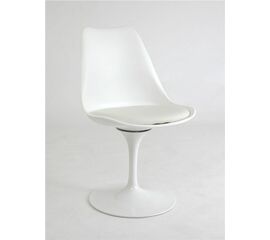 Стул на круглом основании 635-E-Т (WHITE 07/основание Белый) | Интернет магазин мебели и декора LifeDekor