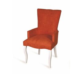 Кресло Виктория (эмаль белая / G08 - морковный) | Интернет магазин мебели и декора LifeDekor
