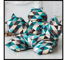 Кресло бескаркасное Цветок (Изумруд) | Интернет магазин мебели и декора LifeDekor