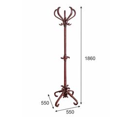 Вешалка напольная В 10Н махагон | Интернет магазин мебели и декора LifeDekor