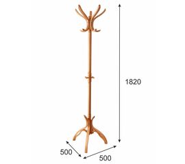 Вешалка напольная В 12Н светло-коричневый | Интернет магазин мебели и декора LifeDekor