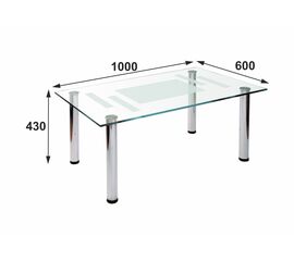 Стол журнальный Робер 10М хром | Интернет магазин мебели и декора LifeDekor