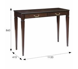 Консоль Васко В 91Н темно-коричневый/патина | Интернет магазин мебели и декора LifeDekor