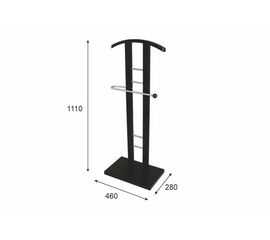 Вешалка костюмная ГАЛАНТ 321 металлик/венге | Интернет магазин мебели и декора LifeDekor