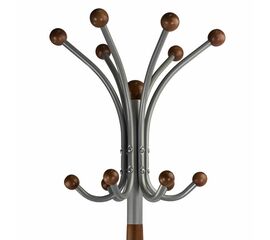 Вешалка напольная Д 1 металлик/ средне-коричневый | Интернет магазин мебели и декора LifeDekor