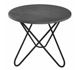 Стол журнальный BeautyStyle 20 серый бетон/черный | Интернет магазин мебели и декора LifeDekor