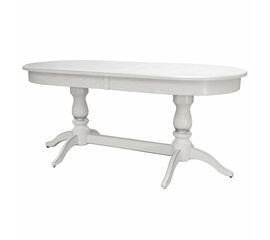 Стол обеденный Тарун 3 раздвижной белый/серебро 150/200*84 | Интернет магазин мебели и декора LifeDekor