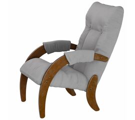 Кресло для отдыха Модель 61 Ткань ультра смок, каркас орех антик | Интернет магазин мебели и декора LifeDekor