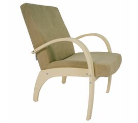 Кресло для отдыха Денди шпон, Ткань ультра санд, каркас дуб шампань шпон | Интернет магазин мебели и декора LifeDekor