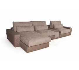 Aldo угловой модульный диван с шезлонгом, баром и столиком | Интернет магазин мебели и декора LifeDekor