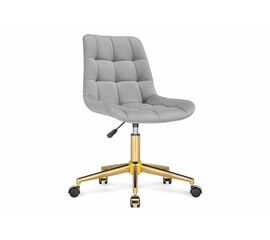 Стул Честер светло-серый (california 900)/ золото | Интернет магазин мебели и декора LifeDekor