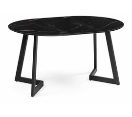 Стол Алингсос 100(140)х100х76 обсидиан / черный | Интернет магазин мебели и декора LifeDekor