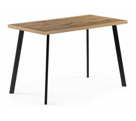 Стол деревянный Тринити Лофт 120x80x75 25 мм дуб вотан / черный матовый | Интернет магазин мебели и декора LifeDekor