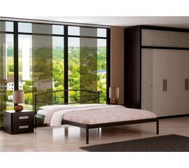 Кровать Аура (160х200/ цвет Чёрный/ металлическое основание) | Интернет магазин мебели и декора LifeDekor