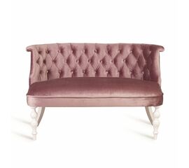 Диван Бархат (эмаль белая / 24 - розовый) | Интернет магазин мебели и декора LifeDekor