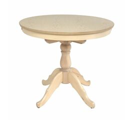 Стол обеденный Круглый-0090 (беленый дуб) | Интернет магазин мебели и декора LifeDekor