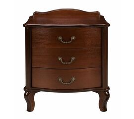 Тумбочка прикроватная "Джульетта" 3 ящ. (орех) Вис | Интернет магазин мебели и декора LifeDekor