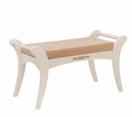 Банкетка "Стефани" (дуб шампань, ткань Крем) Вис | Интернет магазин мебели и декора LifeDekor