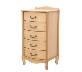 Комод "Джульетта" узкий 5 ящ.(светлый дуб) Вис | Интернет магазин мебели и декора LifeDekor