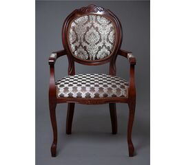 Кресло Милорд-12 (Темный орех+патина/ткань Офелия 22/1 + ткань Офелия 22/1 ком) | Интернет магазин мебели и декора LifeDekor