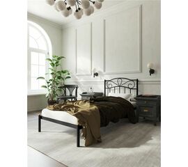 Кровать "Глэдис" без изножья (90х200/ноги металл/цвет Чёрный) | Интернет магазин мебели и декора LifeDekor