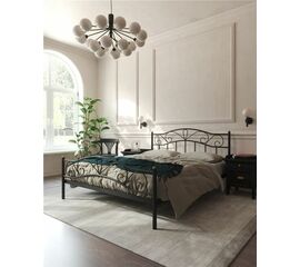 Кровать с изножьем Глэдис (160х200/ноги металл/цвет Чёрный) | Интернет магазин мебели и декора LifeDekor