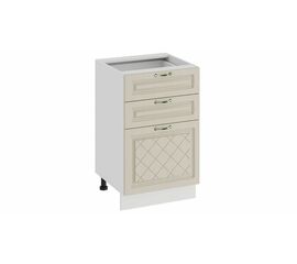 Шкаф напольный с тремя ящиками «Бьянка» | Интернет магазин мебели и декора LifeDekor