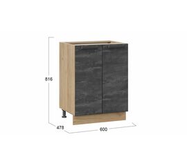 Шкаф напольный с двумя дверями «Детройт» | Интернет магазин мебели и декора LifeDekor