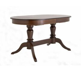 Стол обеденный овальный раздвижной Бардис-2 (Темный орех/шпон дуба) | Интернет магазин мебели и декора LifeDekor